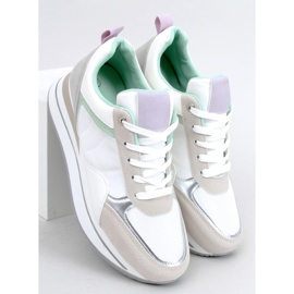 Bahar Grey wedge sneakers beige violett silver- grå mångfärgad 2