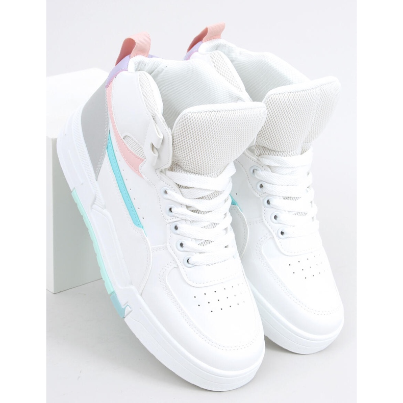 Tiago Multicolor high-top sneakers vit 2