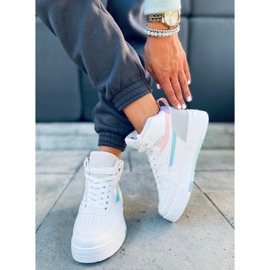 Tiago Multicolor high-top sneakers vit 1