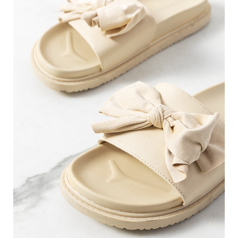 Beige Embley tofflor för kvinnor 1