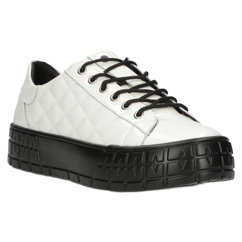 Filippo Snygga läderpatentsneakers DP3932/22 Vit 3