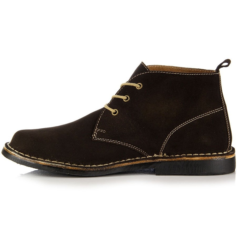 Gregor bruna läderstövlar för män 1