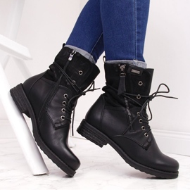 Damsnörningsarbetare med dragkedja, svart Jezzi 1