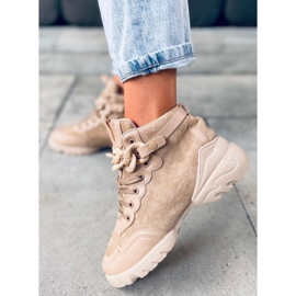 Sneakers med avtagbar Peri Khaki-kedja beige 1