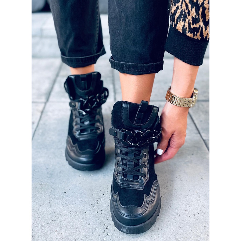 Sneakers med avtagbar Peri Black-kedja svart 1