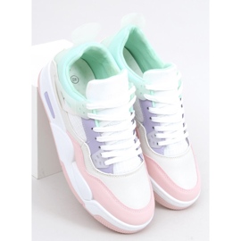 Inika Multi Beige sneakers vit purpur rosa mångfärgad grön 2