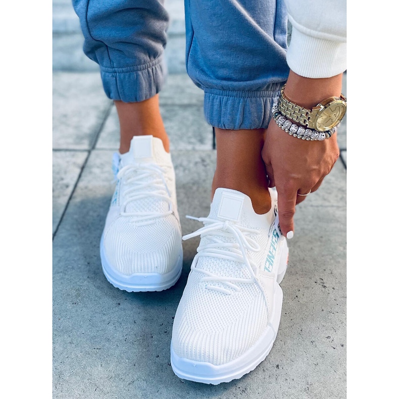 Hiral White strumpor sportskor vit 1