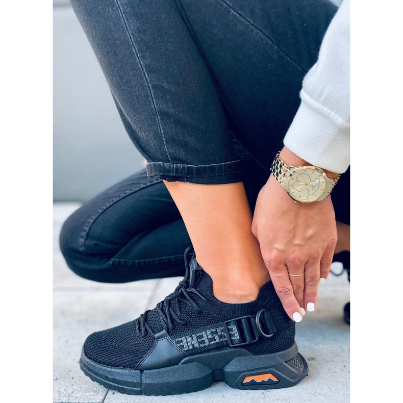 Hiral Black strumpor sportskor svart 1