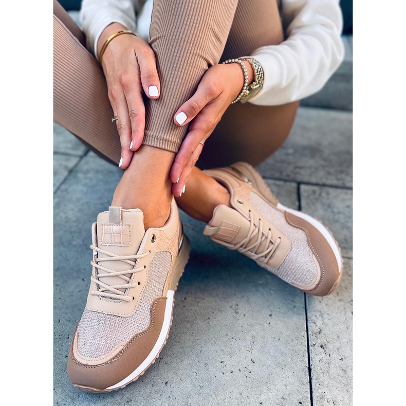 Teona Khaki sportskor för kvinnor beige kaki 1