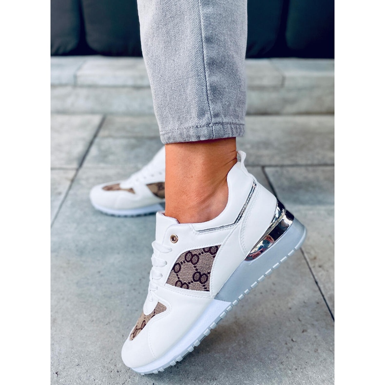 Kaffe White sportskor för kvinnor vit 1