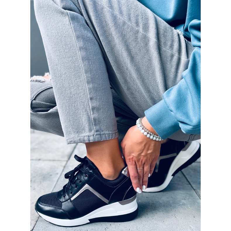 Wisto Black wedge sneakers svart 1