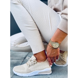 Kessi Beige sock sportskor 1