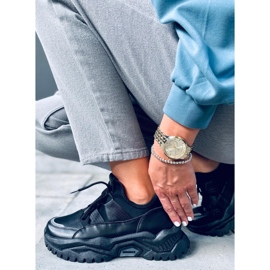 Aston Black Trainers svart 1