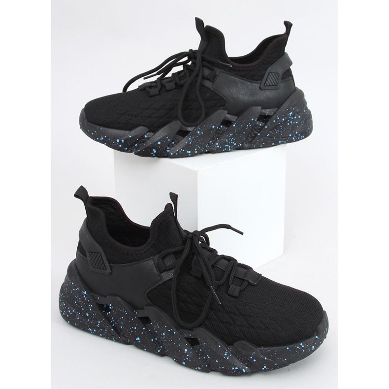 Indu Black sock sportskor svart 2