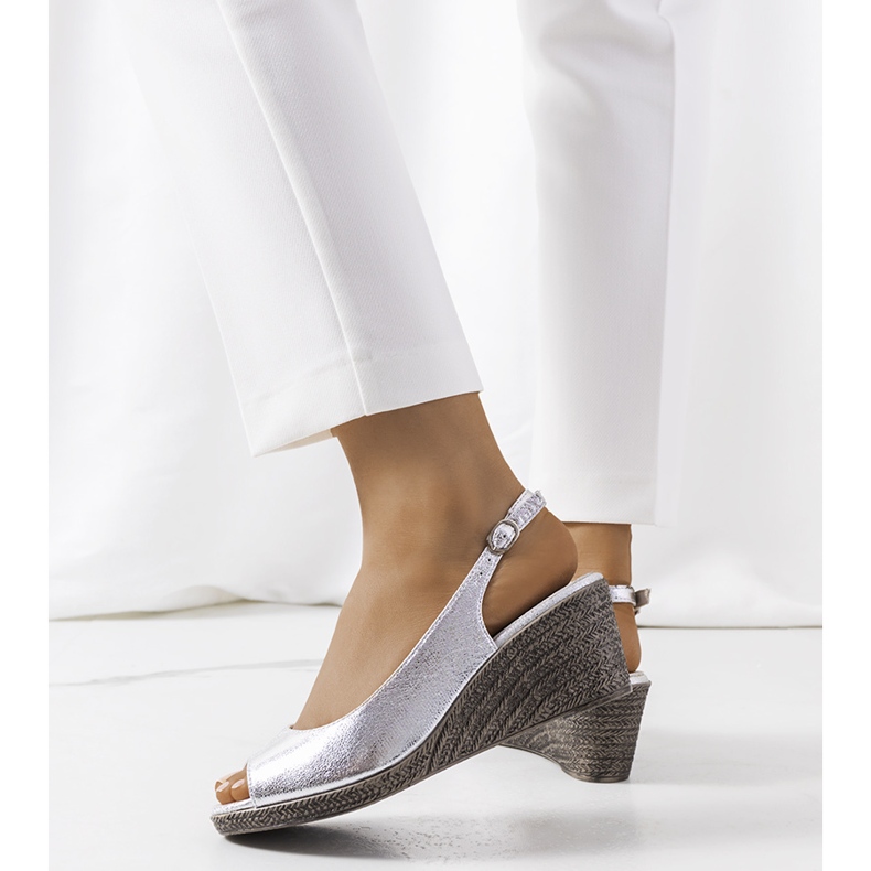 Beldesa sandaler i silver silver- 1