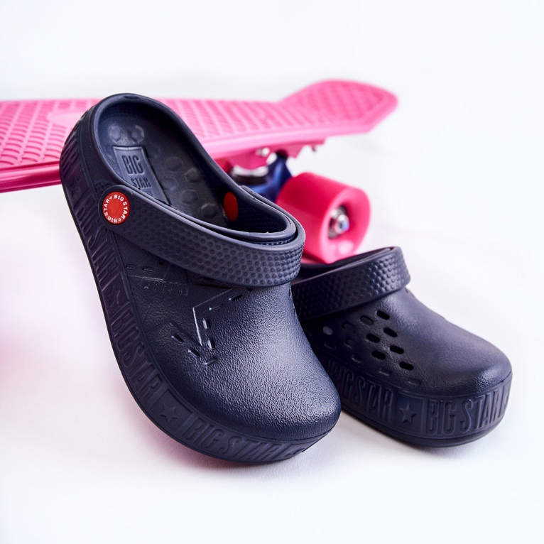 Lätt tofflor för barn Kroks Big Star II375002 Marinblå 2