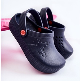 Lätt tofflor för barn Kroks Big Star II375002 Marinblå 1