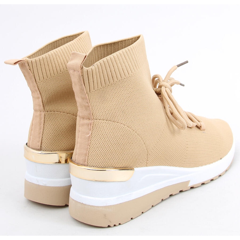 Katrin Khaki Sock Sneakers beige 2