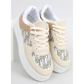 Hiver Beige sportskor för kvinnor 2