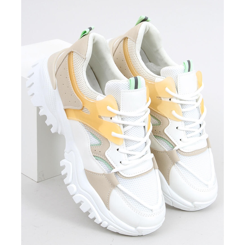 Vind Beige sneakers mångfärgad 2