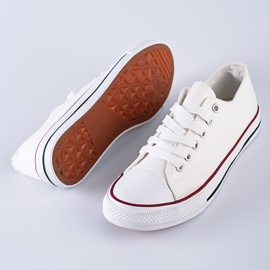 Klassiska ungdoms Shelovet vita sneakers 1