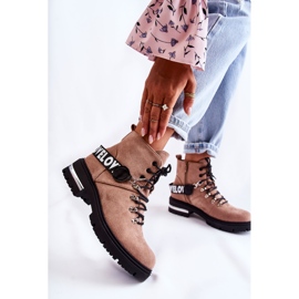 PS1 Varma mockastövlar med bälte Brun Aurelio beige 1