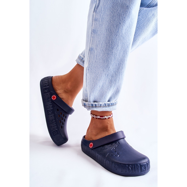 Lätt tofflor för kvinnor Kroks Big Star II275002 Marinblå 2