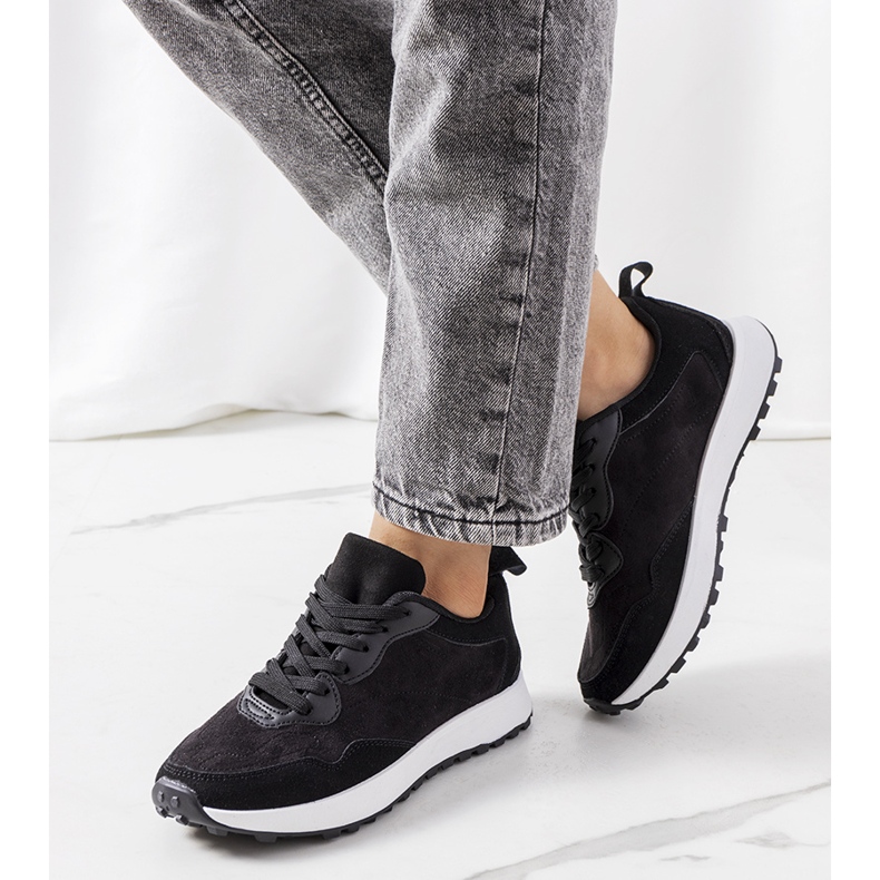 Svarta Buoro-sneakers för kvinnor 1