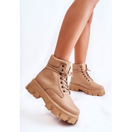 Damstövlar Warm Trappers Beige Flavin 2