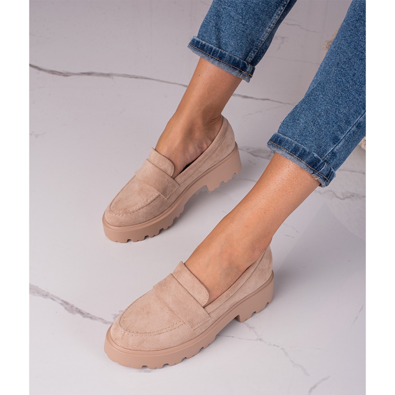 Beige mocka skor Shelovet 1