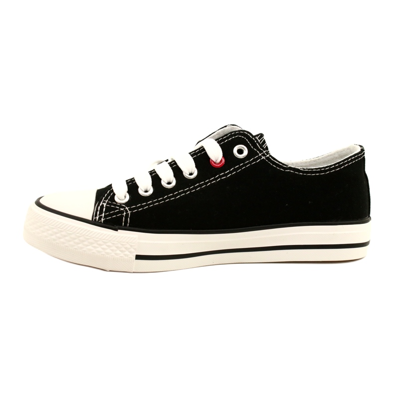 News Kvinnors bundna svarta sneakers 8sp30-4723 1