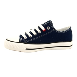 News Ungdomssneakers bundna Navy Blue 8SP30-4723 blå 3