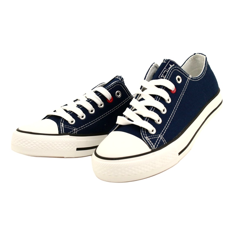 News Ungdomssneakers bundna Navy Blue 8SP30-4723 blå 4