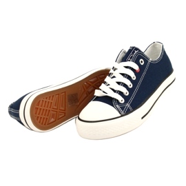 News Ungdomssneakers bundna Navy Blue 8SP30-4723 blå 5