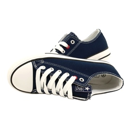 News Ungdomssneakers bundna Navy Blue 8SP30-4723 blå 7