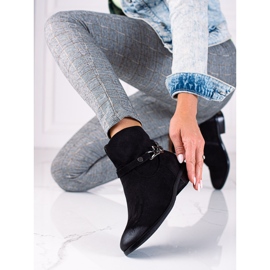 W. Potocki Potocki damstövlar, cowboystövlar med kedja svart 1