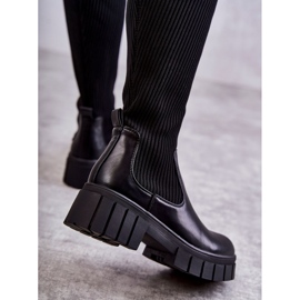 PS1 Höga stövlar för kvinnor, Workers Svart Austin 2