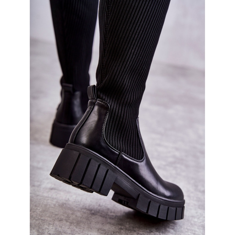 PS1 Höga stövlar för kvinnor, Workers Svart Austin 2