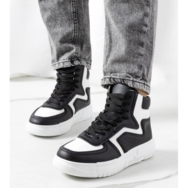 Svarta rosade ankelsneakers 1