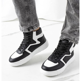 Svarta rosade ankelsneakers 2