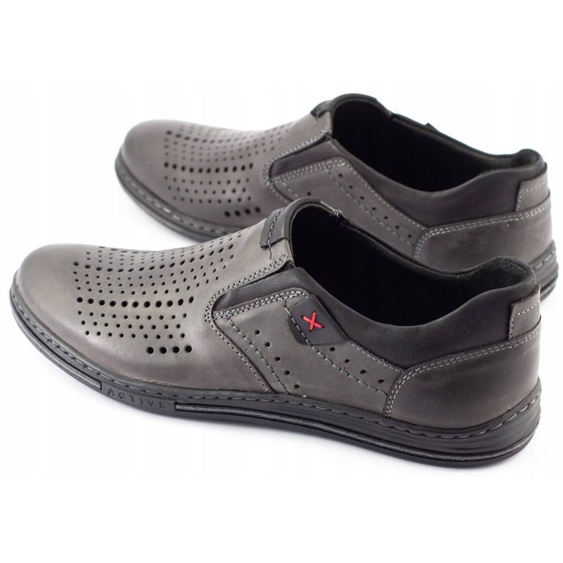 Polbut Herr Brogues 401 Summer Grey grå 1