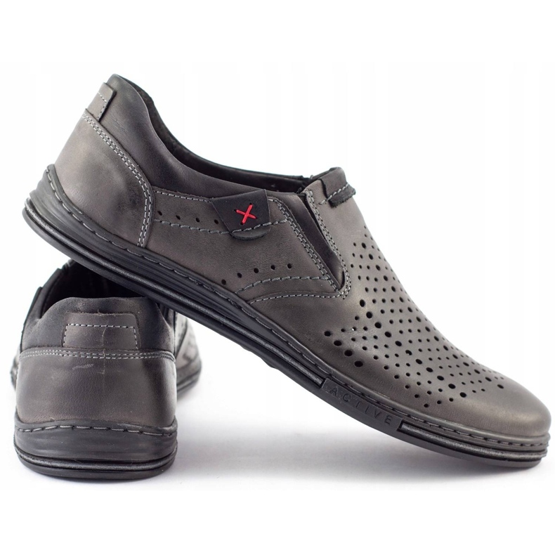 Polbut Herr Brogues 401 Summer Grey grå 3