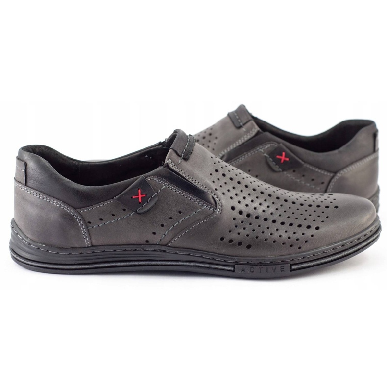 Polbut Herr Brogues 401 Summer Grey grå 4