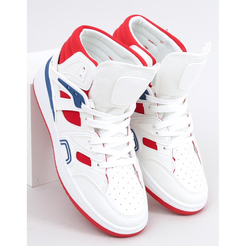 Pall White Red high-top sneakers vit 2