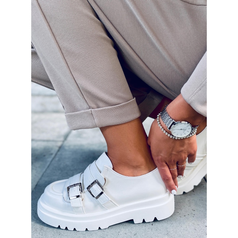 Atena White loafers för dam vit 1