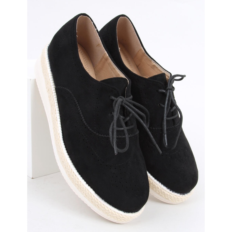 Dammockasiner, espadrillor Apia Black svart 1