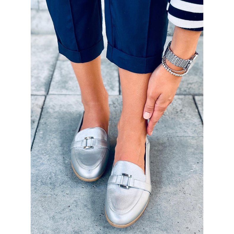 Alma Silver loafers dam 2