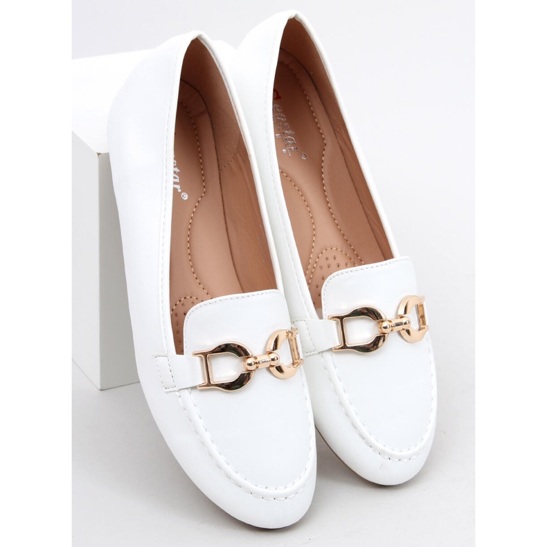 Amiya White loafers dam vit 2