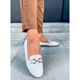 Amiya White loafers dam vit 1