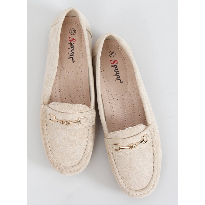 Malwa Beige loafers för dam 1